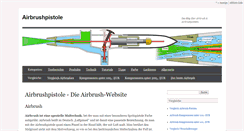 Desktop Screenshot of airbrushpistole.biz