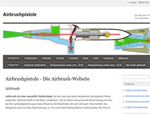 Tablet Screenshot of airbrushpistole.biz