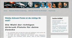 Desktop Screenshot of airbrushpistole.info